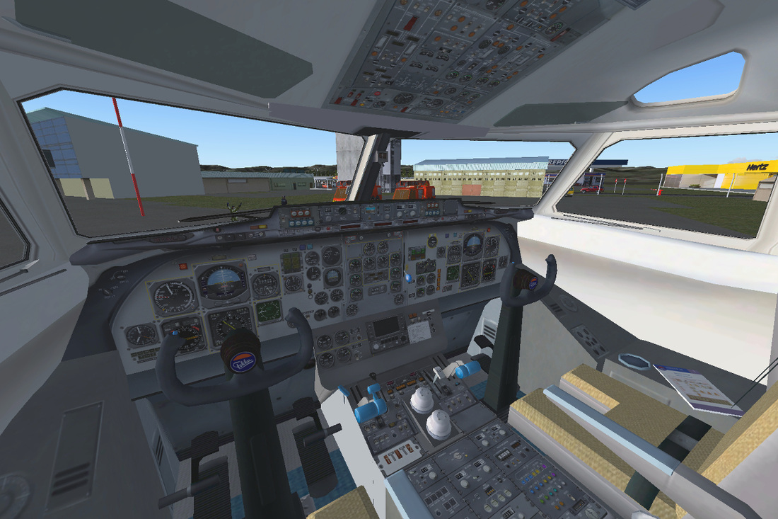 CAbina virtual Fokker-28